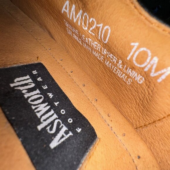 Ashworth Golf Shoe Men’s 10M Black & White Genuine Leather - Picture 7 of 10